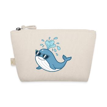 Solar Blue Whale Glasses - Organic Pouch - nature - Front