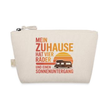  Mein Zuhause Hat Vier Räder Und Einen - Bio-Täschchen - Natur - Vorne