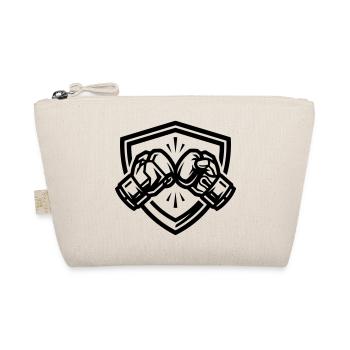 Boxing Gloves Coat of Arms - Organic Pouch - nature - Front