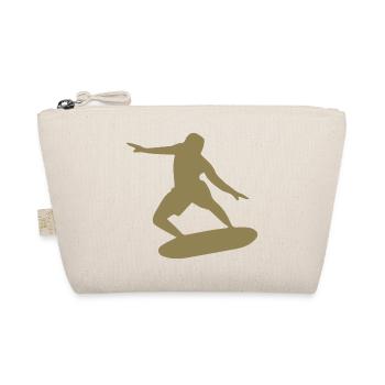 Silhouette de surfeur Surf Minimaliste - Trousse biologique - nature - Devant