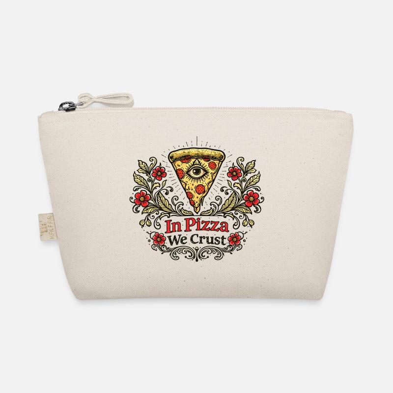 In der Pizza krusten wir Floral Crest Bio-Täschchen