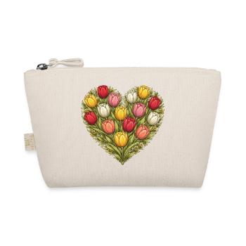 Tulip Heart Bouquet - Organic Pouch - nature - Front