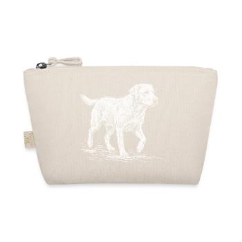 Labrador Sketch White – Design minimaliste - Trousse biologique - nature - Devant