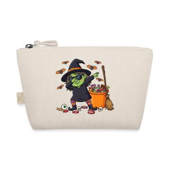 Dabbing Witch Kids Girls Toddlers Funny - Organic Pouch - nature - Front