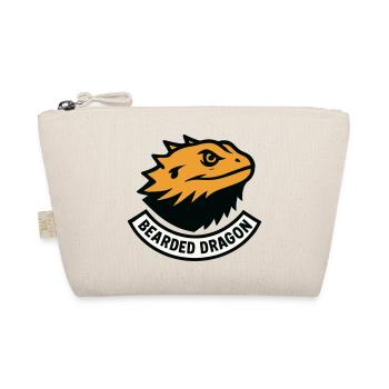 Bearded Dragon Minimalist Sport Style - Organic Pouch - nature - Front