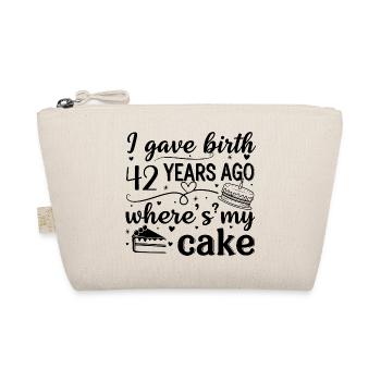 Je suis né il y a 42 ans, où est mon gâteau ? - Trousse biologique - nature - Devant