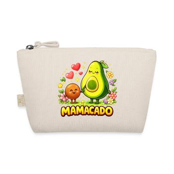 Mamacado Avocado - Lustiges Mama Kawaii Design - Bio-Täschchen - Natur - Vorne