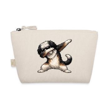 Dabbing Tibetan Terrier - Organic Pouch - nature - Front