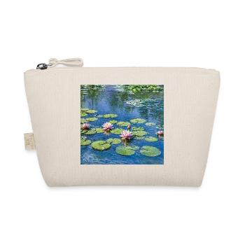 Lilies on a Blue Pond - Organic Pouch - nature - Front