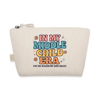Daughter Family Humor In My Middle Child Era - Organic Pouch - nature - Front