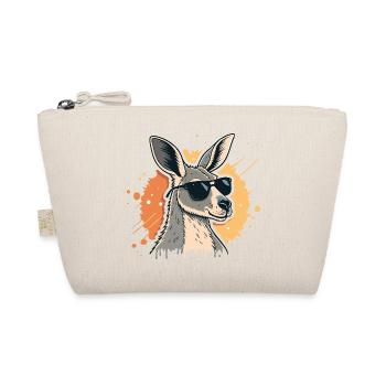 Cool Sun Kangaroo and Dark Glasses - Organic Pouch - nature - Front