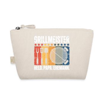 Ehemann Papa Grillmeister Held Vatertag BBQ  - Bio-Täschchen - Natur - Vorne