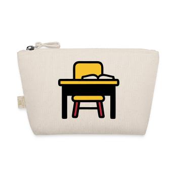 School Desk Table Learning Exams - Organic Pouch - nature - Front
