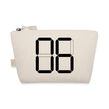 NUMBER 06 Zero Six Birthday Gift Digital - Organic Pouch - nature - Front