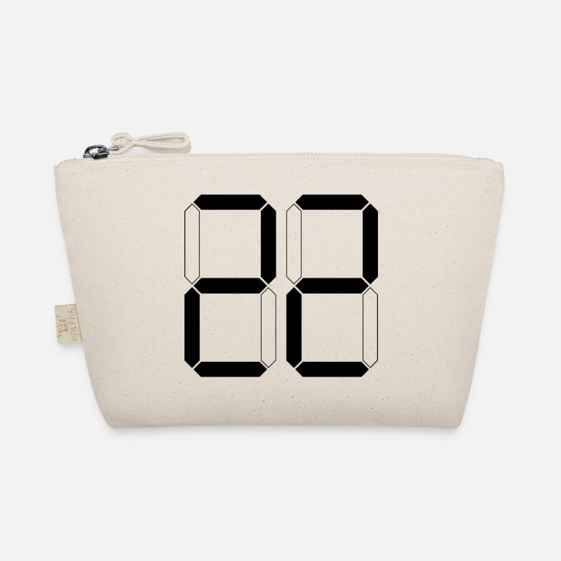 NUMMER 22 Zweiundzwanzig Geschenk Digital Bio-Täschchen