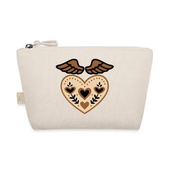 Tatouage d'ange gardien avec ailes en forme de cœur - Trousse biologique - nature - Devant