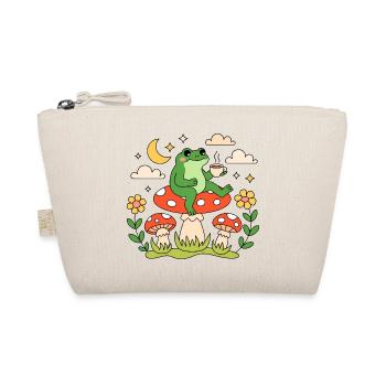 Cottagecore Frog Mushroom Coffee - Organic Pouch - nature - Front