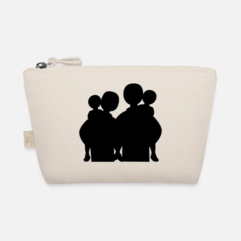 Silhouette familiale Les parents Enfants aiment ensemble Trousse biologique