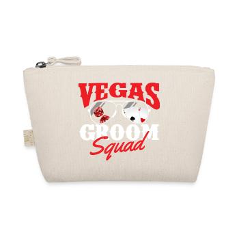 Vegas Groom Squad Bachelor Party Stag Crew - Organic Pouch - nature - Front
