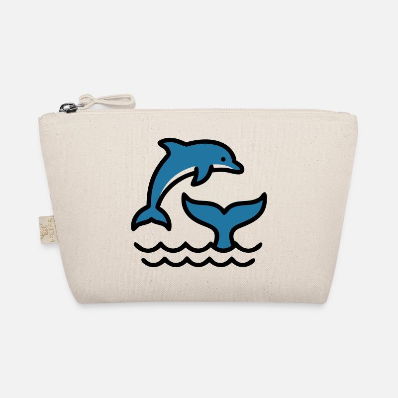 Vagues de dauphins Silhouette de la mer Trousse biologique