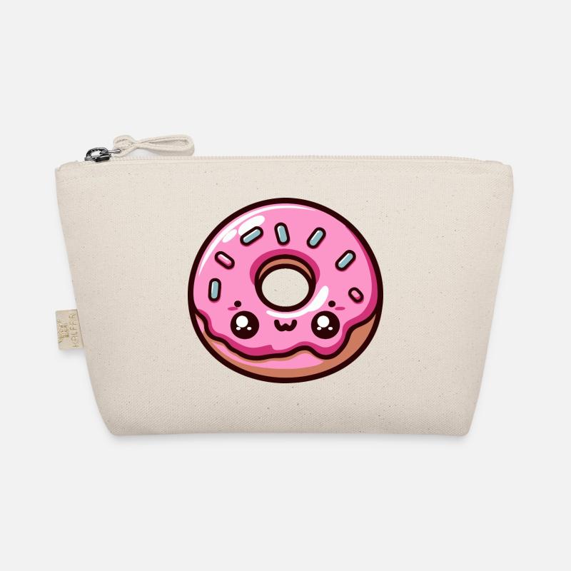 Kawaii Candy Pink Donut Bio-Täschchen