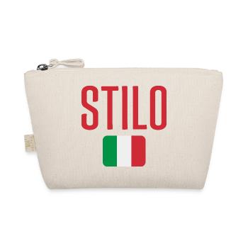 Stilo Italy Flag Emblem - Organic Pouch - nature - Front