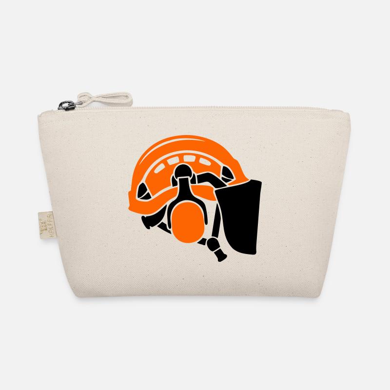 Forestry helmet, tree care, forest workers, lumberjacks Organic Pouch