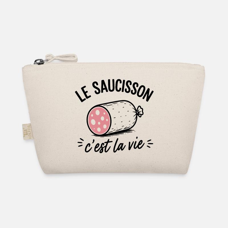 Le Saucisson C'est La Vie Design Humoristique Trousse biologique