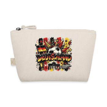 Deutschland Fußball Graffiti StreeArt - Bio-Täschchen - Natur - Vorne