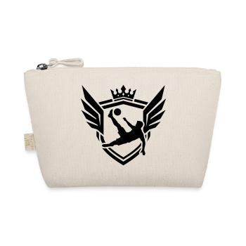 Footballer Overhead Kick Coat of Arms - Organic Pouch - nature - Front