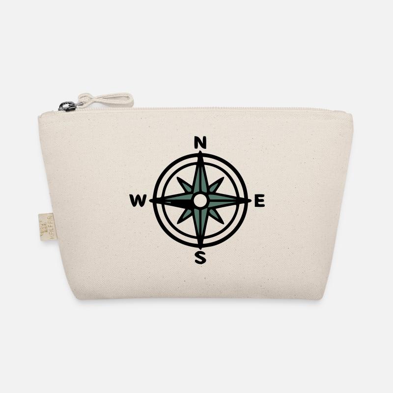 Compass Navigation Hiking Scout Outdoor Organic Pouch