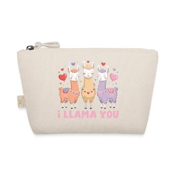 Retro Heart Valentine's Day Design Love - Organic Pouch - nature - Front