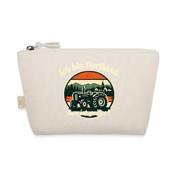 Dorfdorf Tractor Retro Sonnenuntergang - Bio-Täschchen - Natur - Vorne