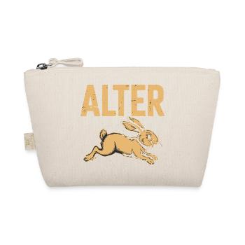  Alter Lustiger Hase Spruch Oster Motiv Für - Bio-Täschchen - Natur - Vorne