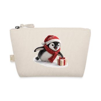 Christmas Penguin - Organic Pouch - nature - Front
