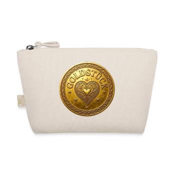 Golden Masterpiece Typography Goldstück german  - Organic Pouch - nature - Front