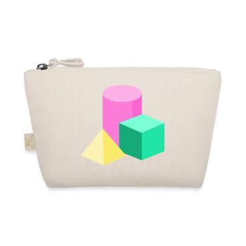Blocs de couleur en géométrie pastel - Trousse biologique - nature - Devant