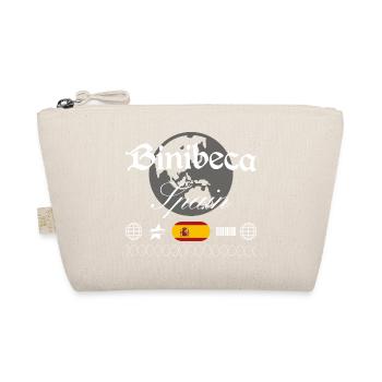 Binibeca Spanien Streetwear Reise Souvenir - Bio-Täschchen - Natur - Vorne
