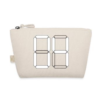 NUMBER 04 Zero Four Birthday Gift Digital - Organic Pouch - nature - Front