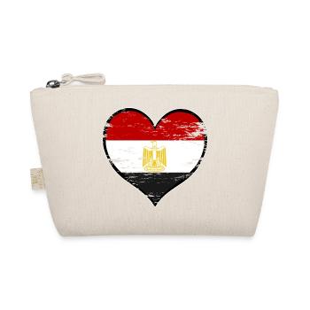Egypt Heart Flag Used - Organic Pouch - nature - Front