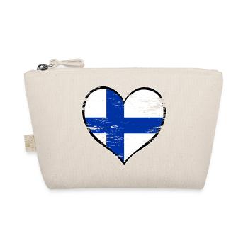 Drapeau du cœur finlandais utilisé - Trousse biologique - nature - Devant