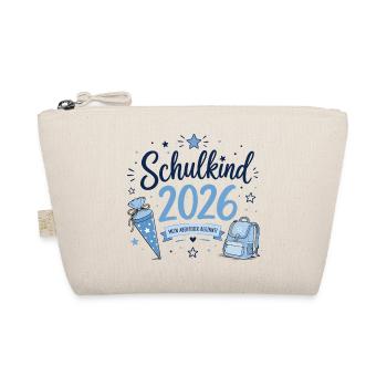 Schulkind 2026 - Einschulung - Bio-Täschchen - Natur - Vorne