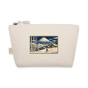 Japan Niseko Vintage Reisemarke - Bio-Täschchen - Natur - Vorne