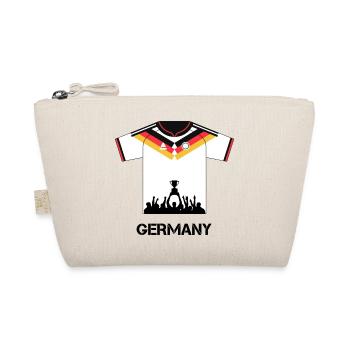 Germany Football Shirt with Cup – Fan Design - Organic Pouch - nature - Front