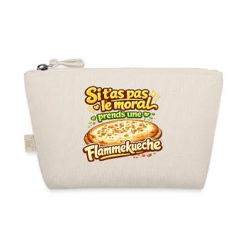 Si t'as pas le moral Flammekueche Alsace tshirt - Trousse biologique - nature - Devant
