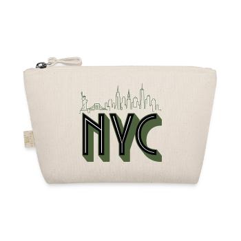 NYC Skyline Silhouette - Organic Pouch - nature - Front