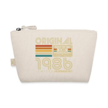 Original 1986 Jahrgang Vintage Geburtstag Retro - Bio-Täschchen - Natur - Vorne