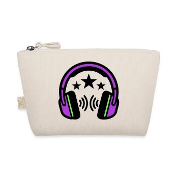 DJ Kopfhoerer Sound Logo - Bio-Täschchen - Natur - Vorne