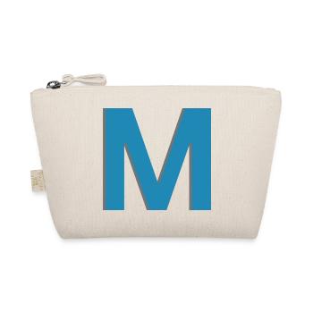 Letter M Sign - Post lettering - Organic Pouch - nature - Front