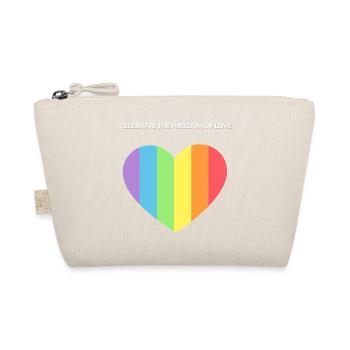 Herz der Pride: Freiheit der Liebe - Bio-Täschchen - Natur - Vorne